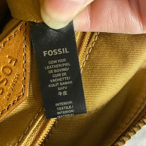 Retro Woven Leather Crossbody Fossil Tan Multicolor - Picture 7 of 10